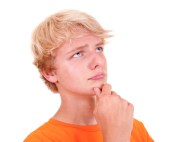 Teenager denkt